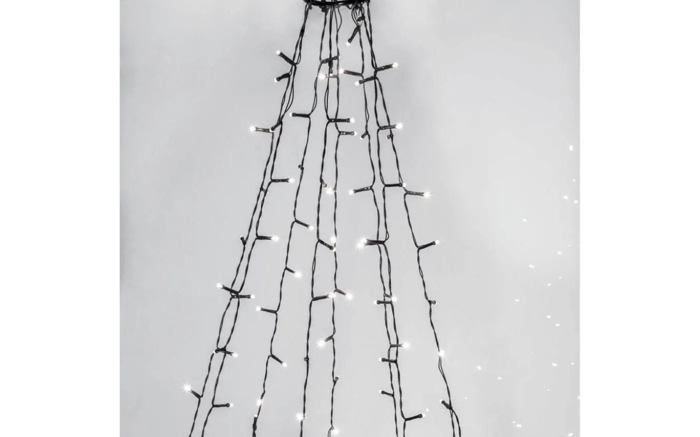 Julgransbelysning Crispy Ice White 2m 360LED IP44