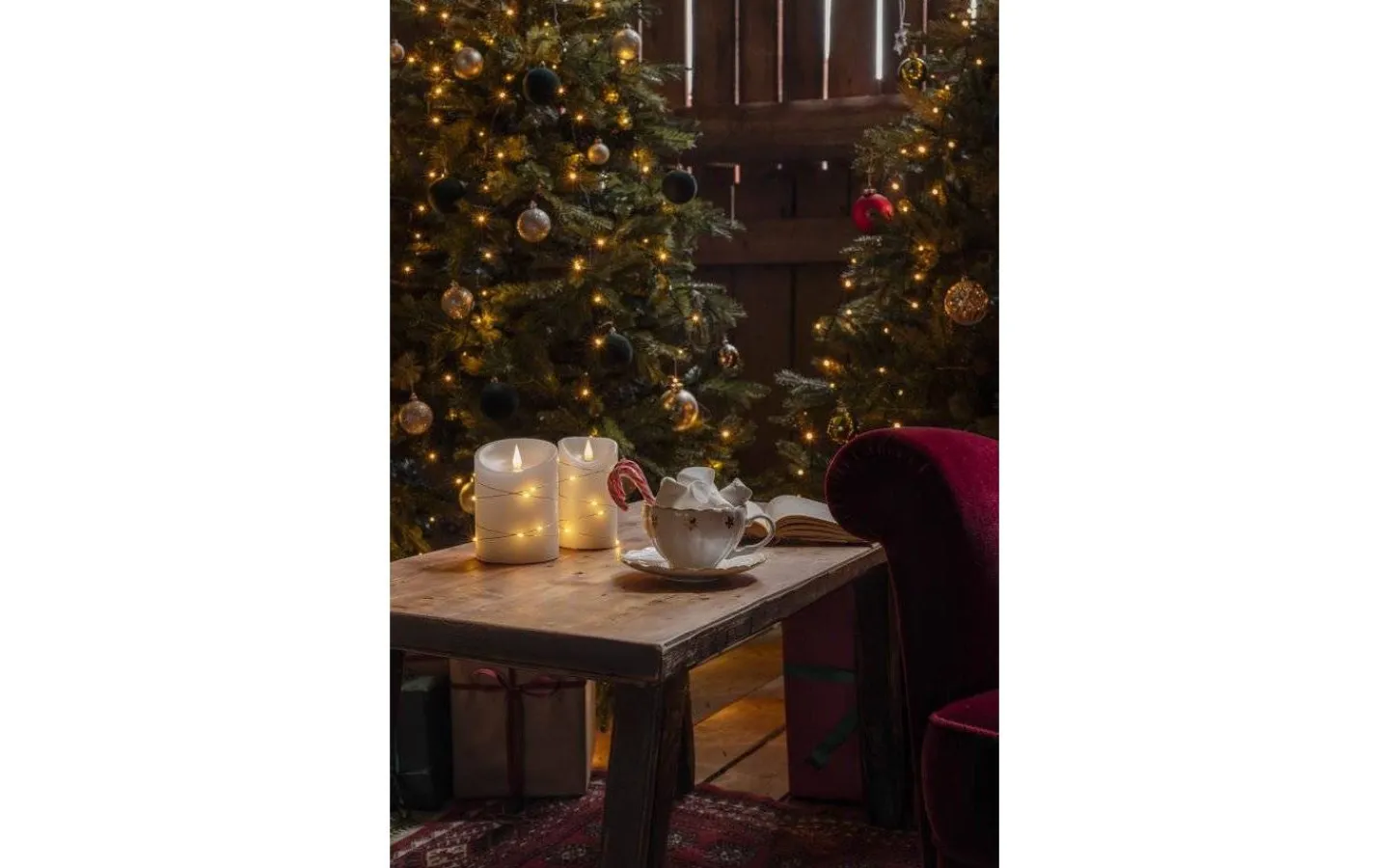 Konstsmide Julgransslinga LED 1,8m Amber Inomhus* Julgransbelysning