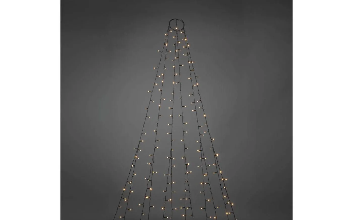 Julgransslinga 1,8m Frost Amber, Timerfunktion IP44