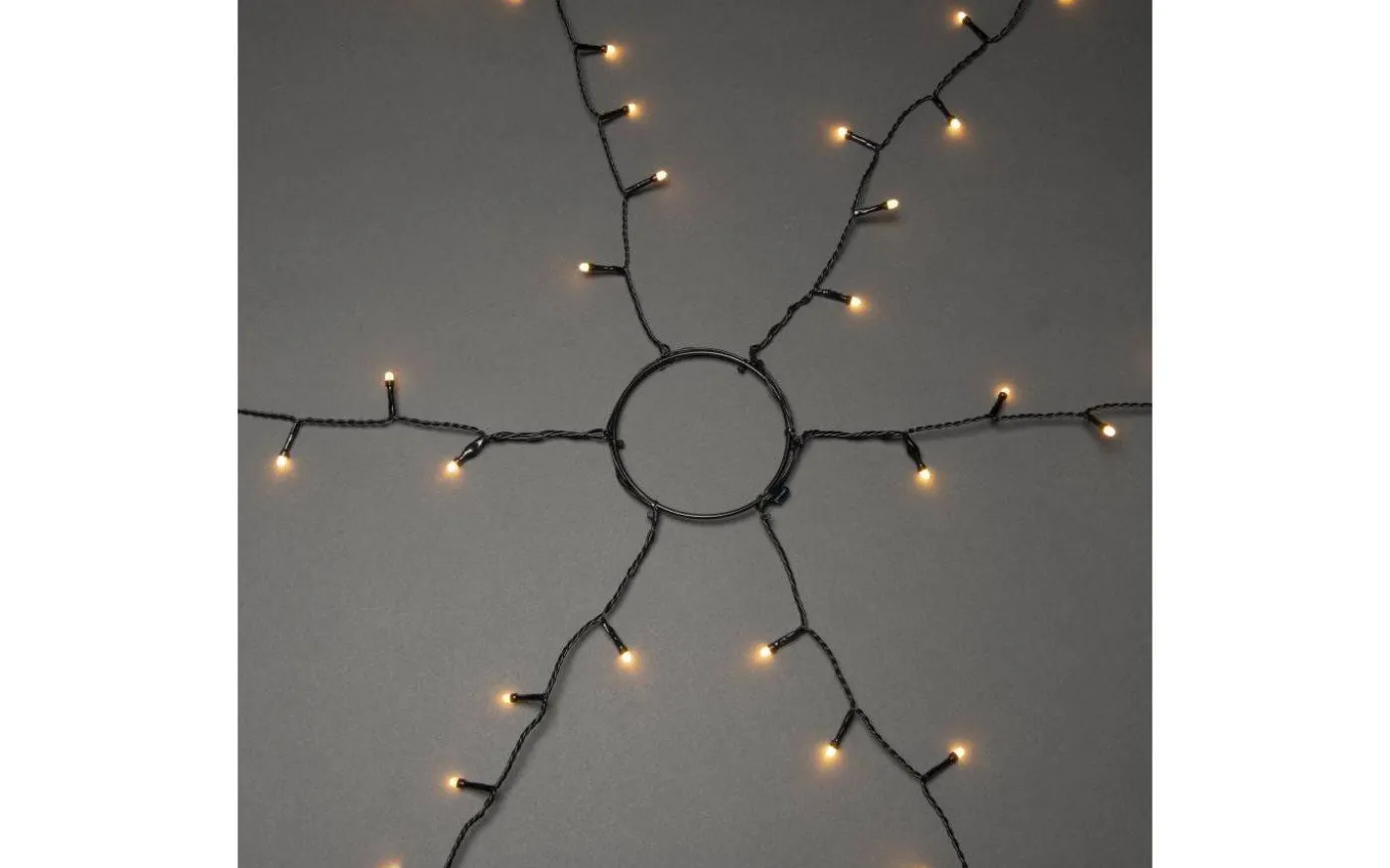 Julgransslinga 1,8m Frost Amber, Timerfunktion IP44