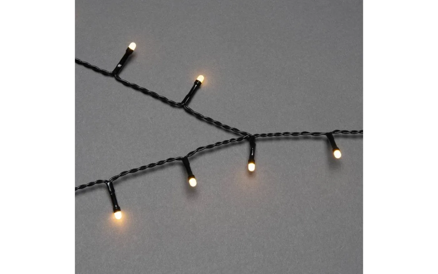 Julgransslinga 1,8m Frost Amber, Timerfunktion IP44