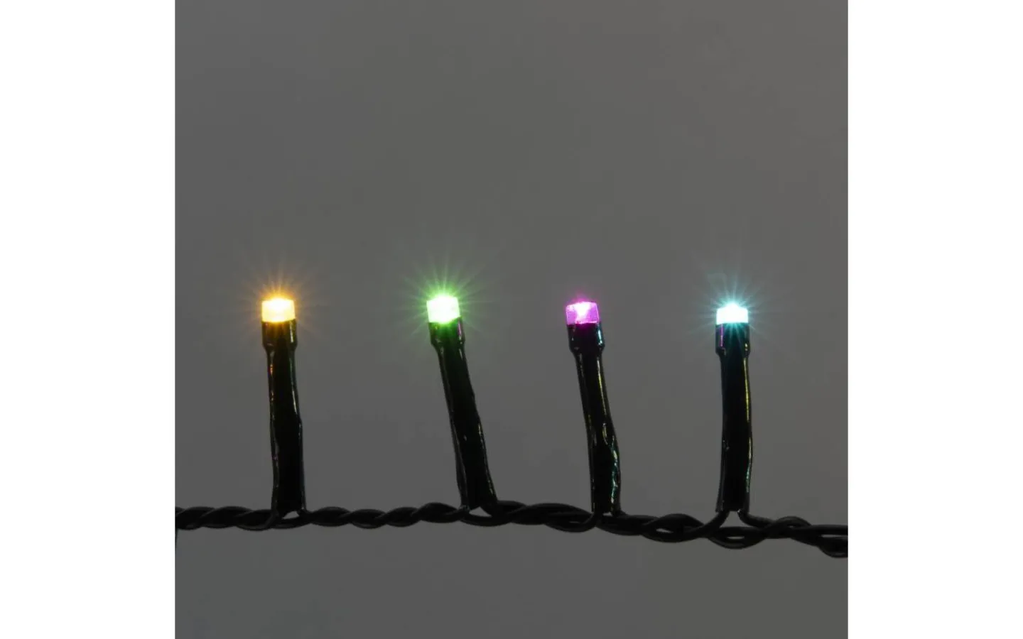 Korta Ljusslingor (1-10M)|Clusterslingor<Konstsmide Julgryning Clusterslinga 8,78m 400L Pastellfärger LED IP44