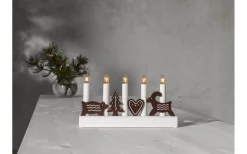 Visa Alla Adventsljusstakar|Adventsljusstakar 0-30 Cm<Star Trading Julia Adventsljusstake 15cm Brun