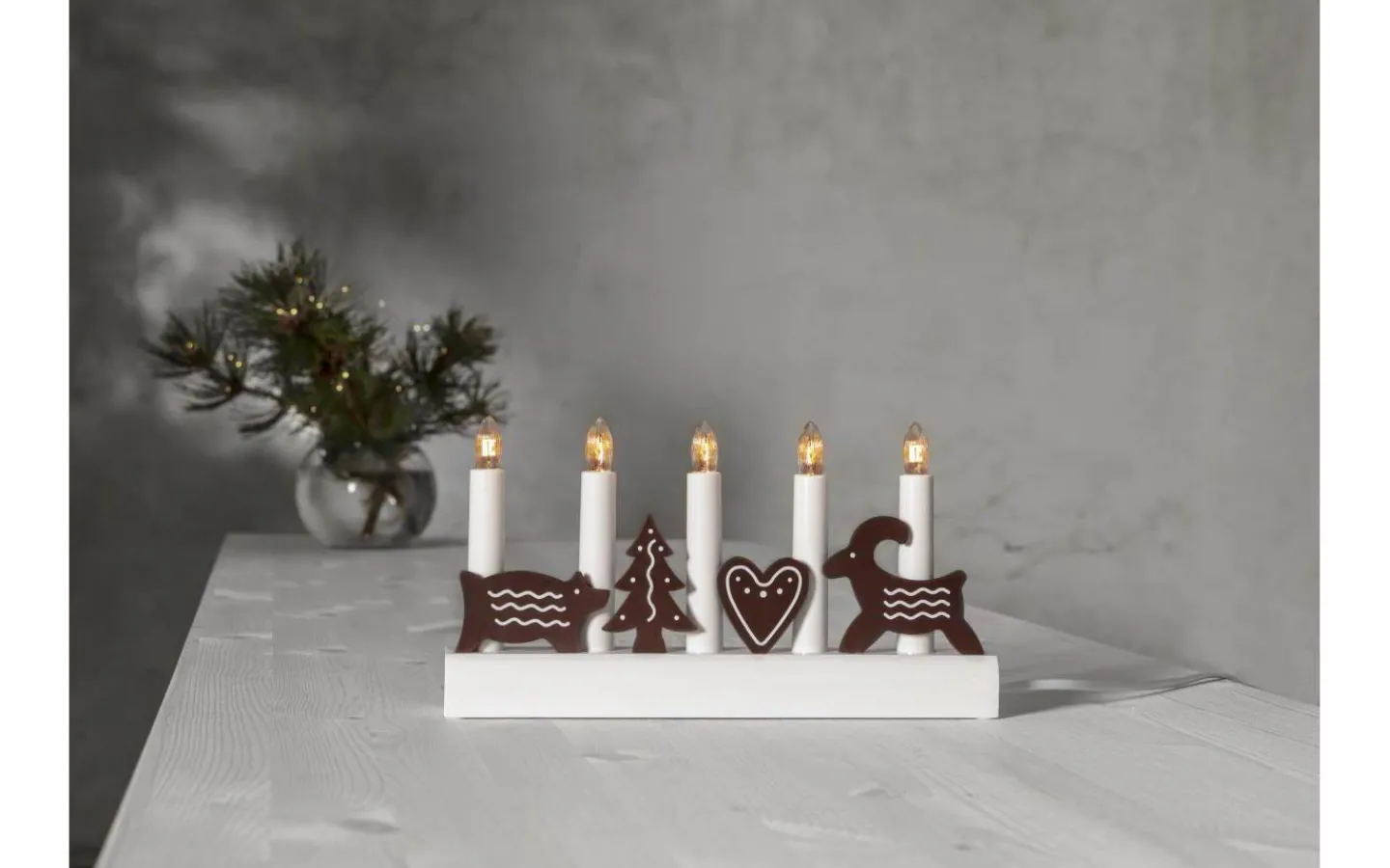 Visa Alla Adventsljusstakar|Adventsljusstakar 0-30 Cm<Star Trading Julia Adventsljusstake 15cm Brun