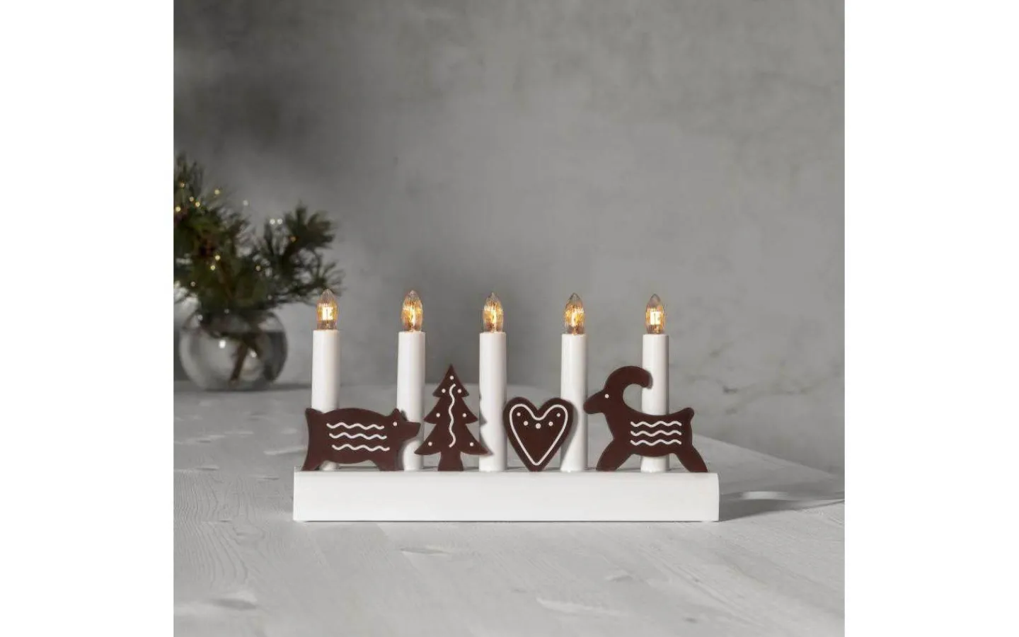 Visa Alla Adventsljusstakar|Adventsljusstakar 0-30 Cm<Star Trading Julia Adventsljusstake 15cm Brun