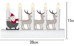 Adventsljusstakar 0-30 Cm<Star Trading Julia Tomte med Släde Ljusstake 15cm