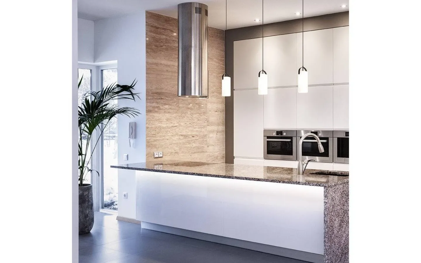 Fönsterlampor<Rendl Julietta Long Fönsterlampa 15cm Opalglas/Svart