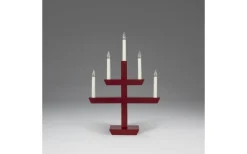 Konstsmide Julskimmer Adventsljusstake 48cm Mörkröd* Visa Alla Adventsljusstakar|Adventsljusstakar 31-60 Cm