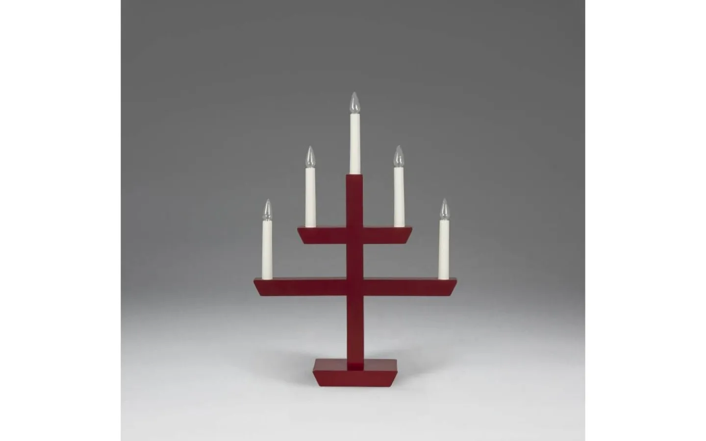 Konstsmide Julskimmer Adventsljusstake 48cm Mörkröd* Visa Alla Adventsljusstakar|Adventsljusstakar 31-60 Cm