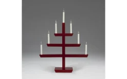 Julskimmer Adventsljusstake 61cm Mörkröd