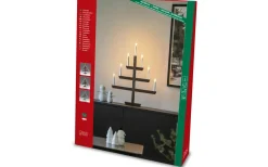 Julskimmer Adventsljusstake 61cm Mörkröd