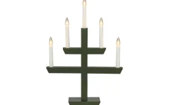 Visa Alla Adventsljusstakar|Adventsljusstakar 31-60 Cm<Konstsmide Julskimmer Adventsljusstake 48cm Mörkgrön