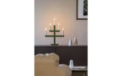 Visa Alla Adventsljusstakar|Adventsljusstakar 31-60 Cm<Konstsmide Julskimmer Adventsljusstake 48cm Mörkgrön