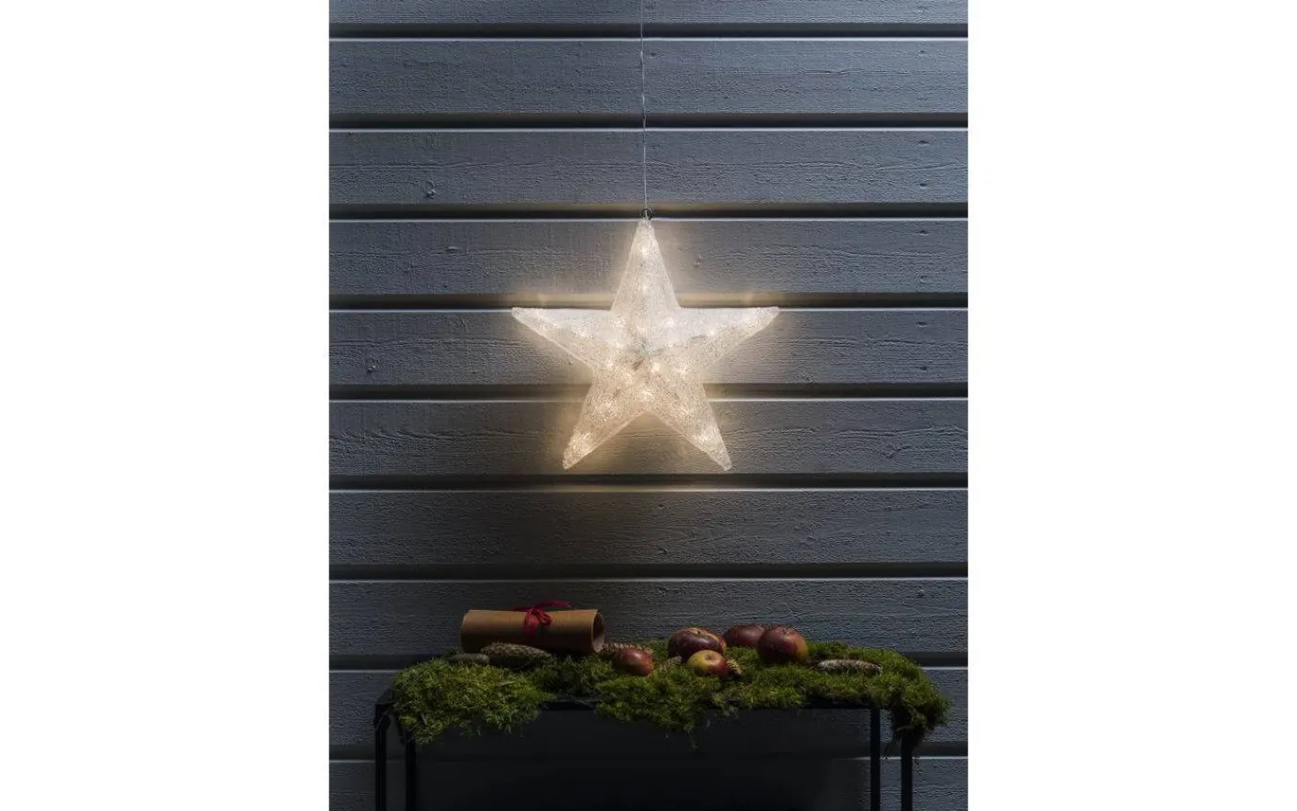Julpynt Utomhus<Konstsmide Julstjärna LED 40cm Varmvit IP44
