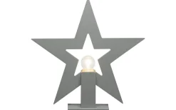 Konstsmide Julstjärna på Fot 35cm Grå* Julpynt Inomhus