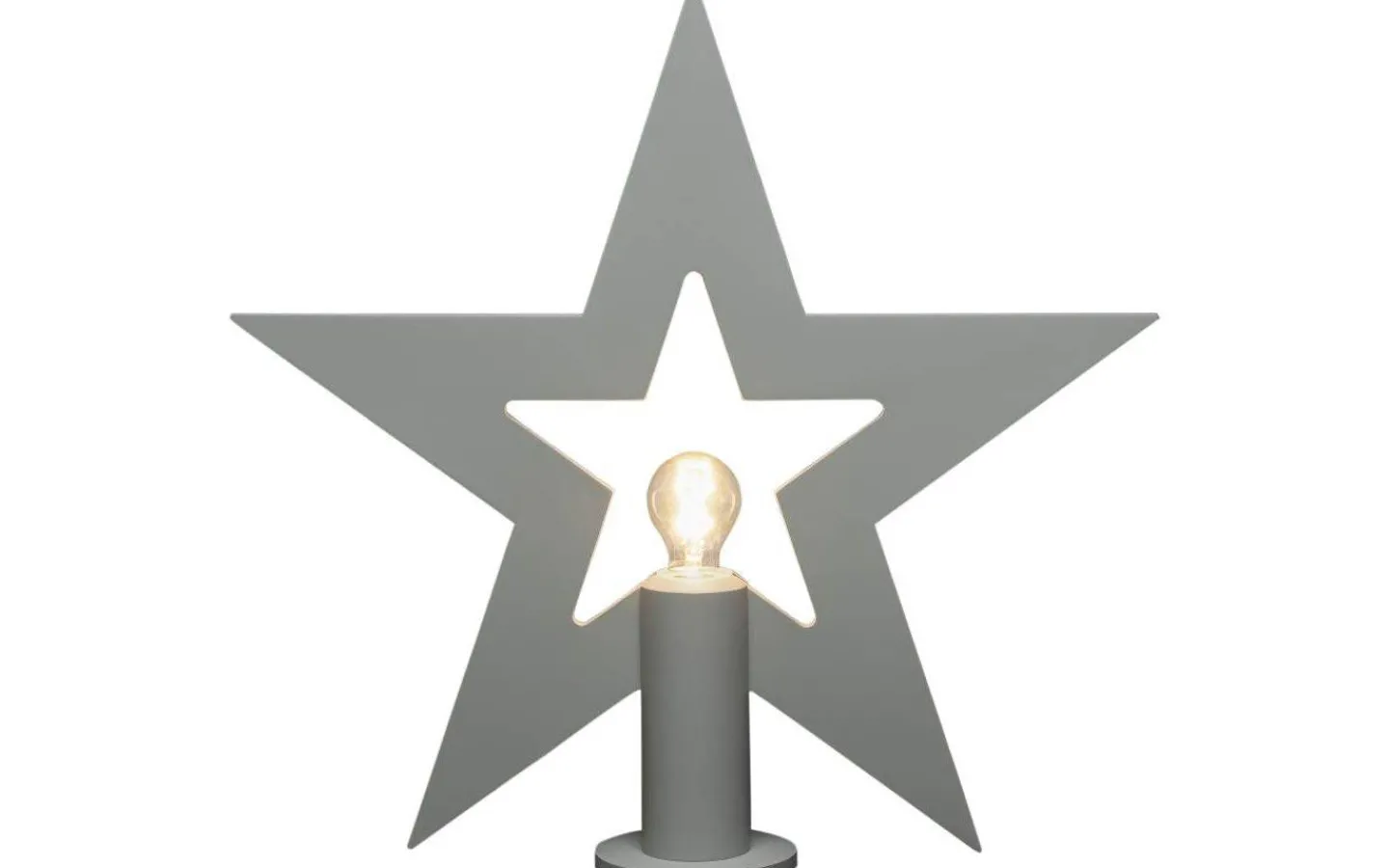 Julpynt Inomhus<Konstsmide Julstjärna på Fot 56cm Grå