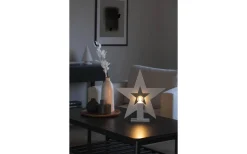 Julstjärna på Fot 35cm Vit