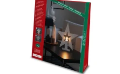 Julstjärna på Fot 35cm Vit