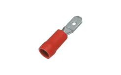 Malmbergs Kabelsko flatstift, Isolerad, 0,5-1,5 mm², Röd, 100 st/frp* Kontaktpressning