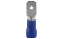 Malmbergs Kabelsko flatstift, Isolerad, 1,0-2,5 mm², Blå, 100 st/frp* Kontaktpressning