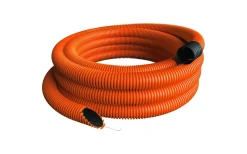 Linjematerial<Malmbergs Kabelskyddsrör med dragtråd, SRN, Ø50/40mm, orange