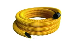 Kabelskyddsrör med dragtråd, SRN, Ø 75/60 mm, gul