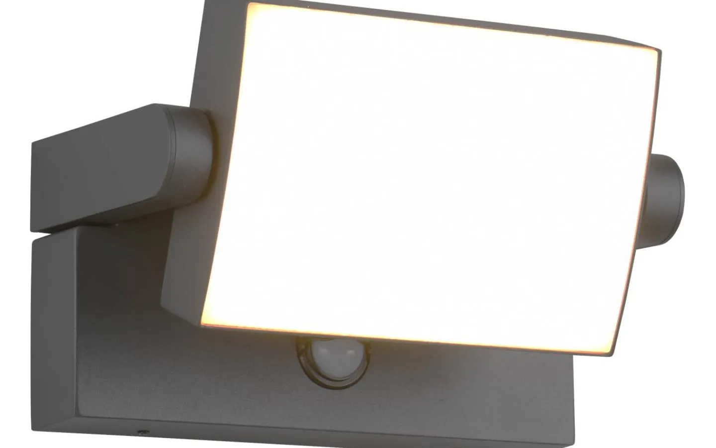 Vägglampor Utomhus|Led Strålkastare<Trio Lighting Kansas Vägglampa LED antracit med rörelsesensor IP54