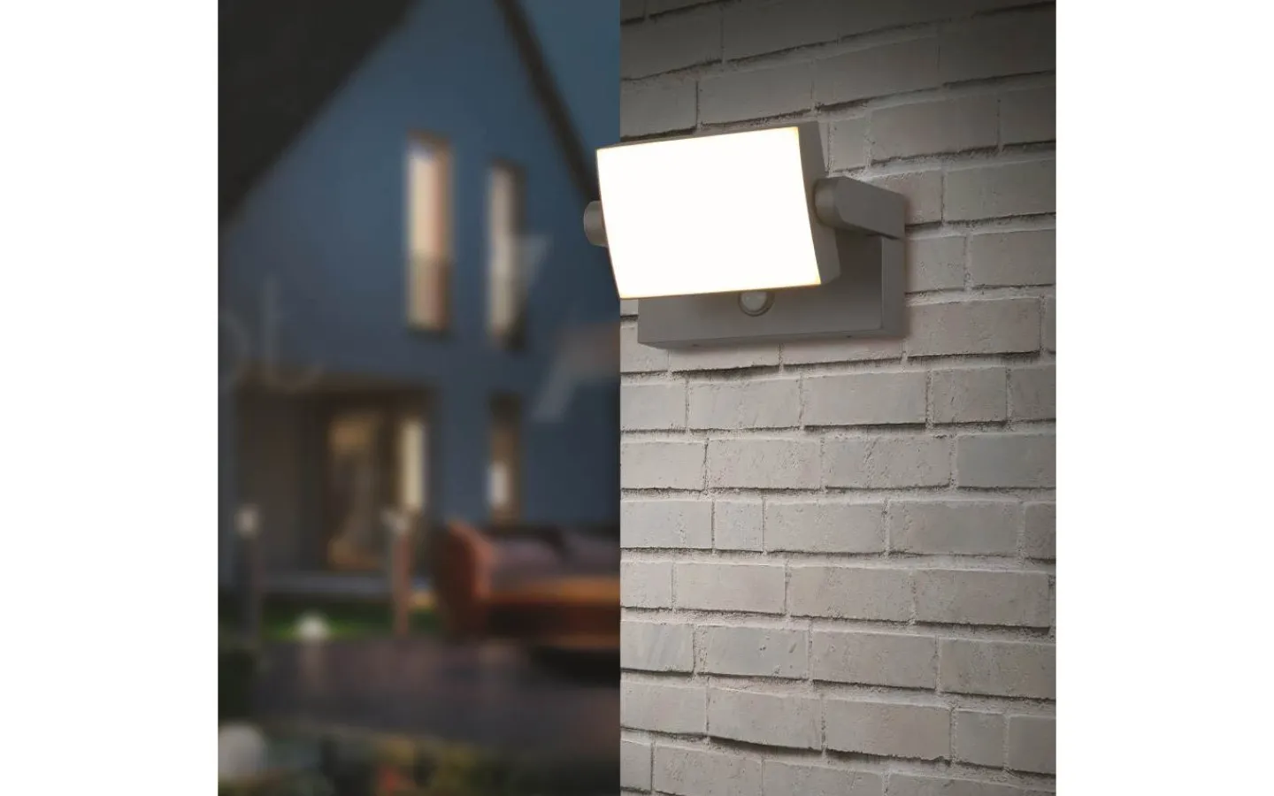 Vägglampor Utomhus|Led Strålkastare<Trio Lighting Kansas Vägglampa LED antracit med rörelsesensor IP54