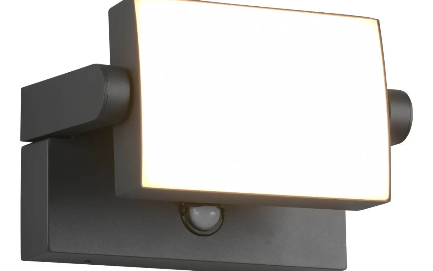 Vägglampor Utomhus|Led Strålkastare<Trio Lighting Kansas Vägglampa LED antracit med rörelsesensor IP54