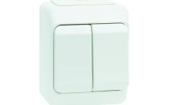 Strömställare/Vägguttag<Malmbergs Kapslad strömbrytare Nordic, Kron, IP44