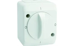 Kapslad Vridströmbrytare IP44 Vit