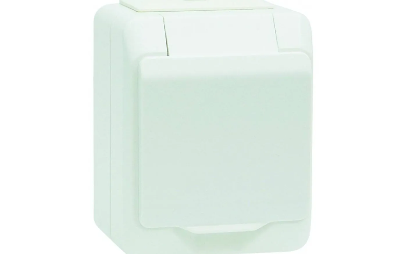 Kapslat vägguttag, 1-vägs, IP44