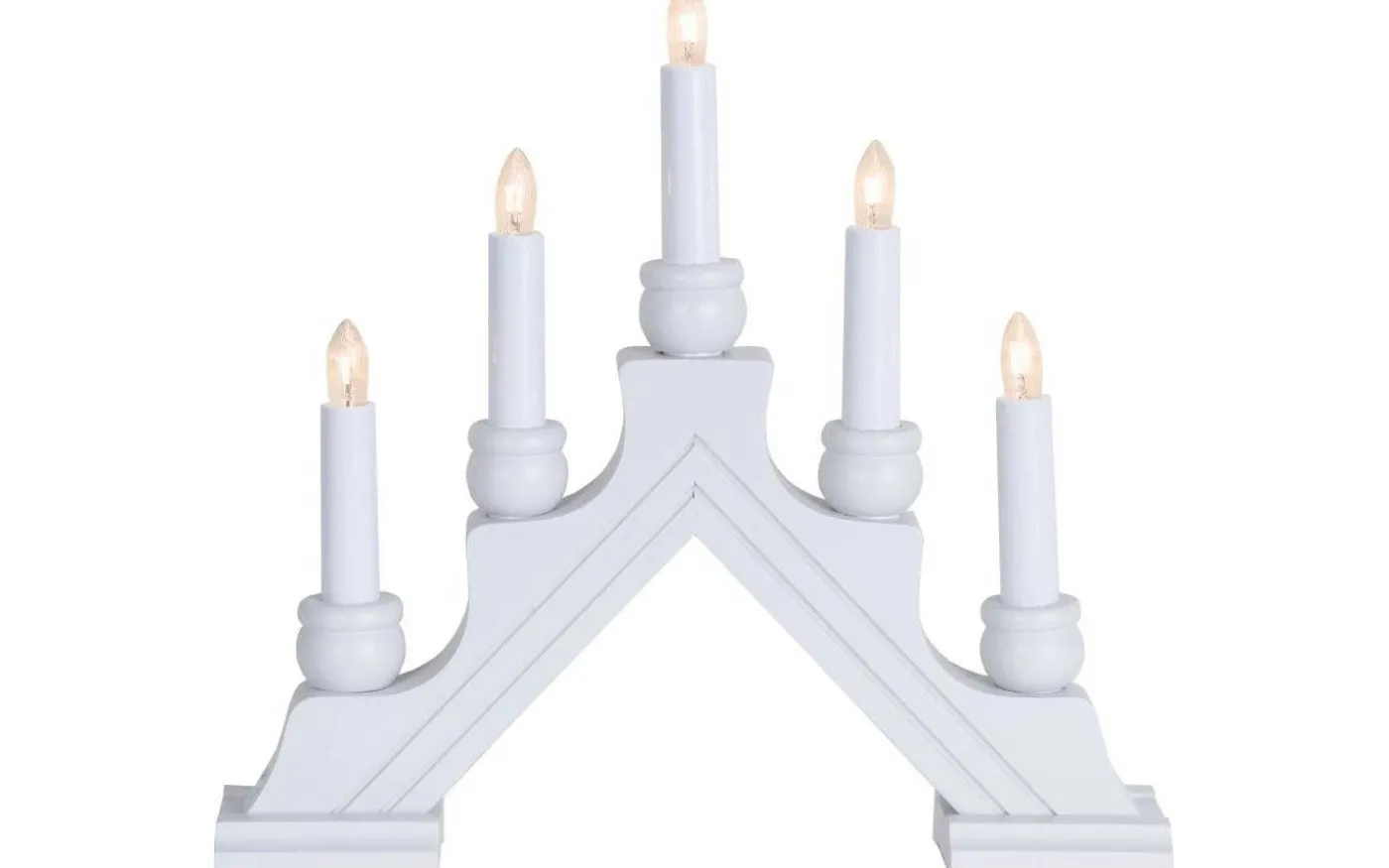Karin Adventsljusstake Vit 28cm