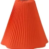 Toppringsskärmar<Hallbergs Karin Plisserad Toppringskärm Ø25cm Satin Orange
