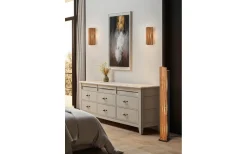 Trio Lighting Karuni Golvlampa 3xE27 matt svart/trä* Golvlampor