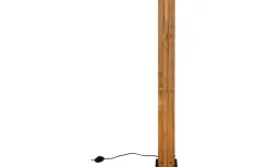 Trio Lighting Karuni Golvlampa 3xE27 matt svart/trä* Golvlampor