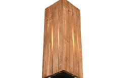 Trio Lighting Karuni Vägglampa E14 matt svart/trä* Lampetter