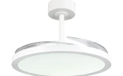 Kasfjord Takfläkt 107cm LED matt vit stjärnljus