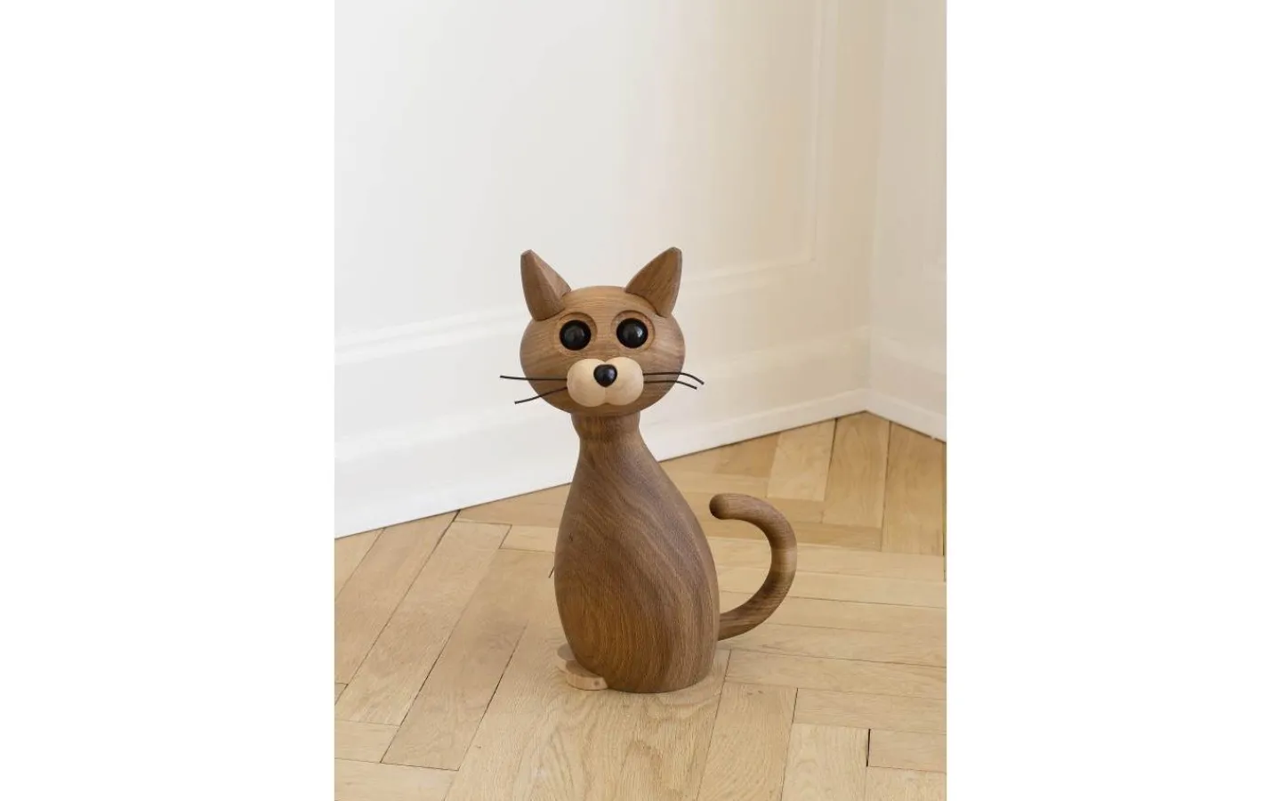 Spring Copenhagen Katt Big Lucky Trädekoration 38cm Ek/Lönn* Trädekorationer