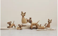 Spring Copenhagen Katt Big Lucky Trädekoration 38cm Ek/Lönn* Trädekorationer