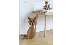 Spring Copenhagen Katt Big Lucky Trädekoration 38cm Ek/Lönn* Trädekorationer
