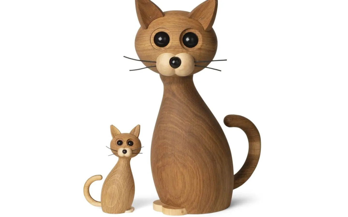 Spring Copenhagen Katt Big Lucky Trädekoration 38cm Ek/Lönn* Trädekorationer