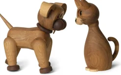 Spring Copenhagen Katt Big Lucky Trädekoration 38cm Ek/Lönn* Trädekorationer