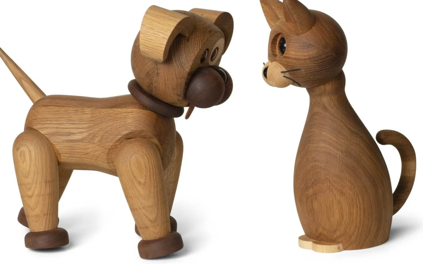 Spring Copenhagen Katt Big Lucky Trädekoration 38cm Ek/Lönn* Trädekorationer