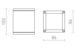 Keig Tak Svart 230V IP65