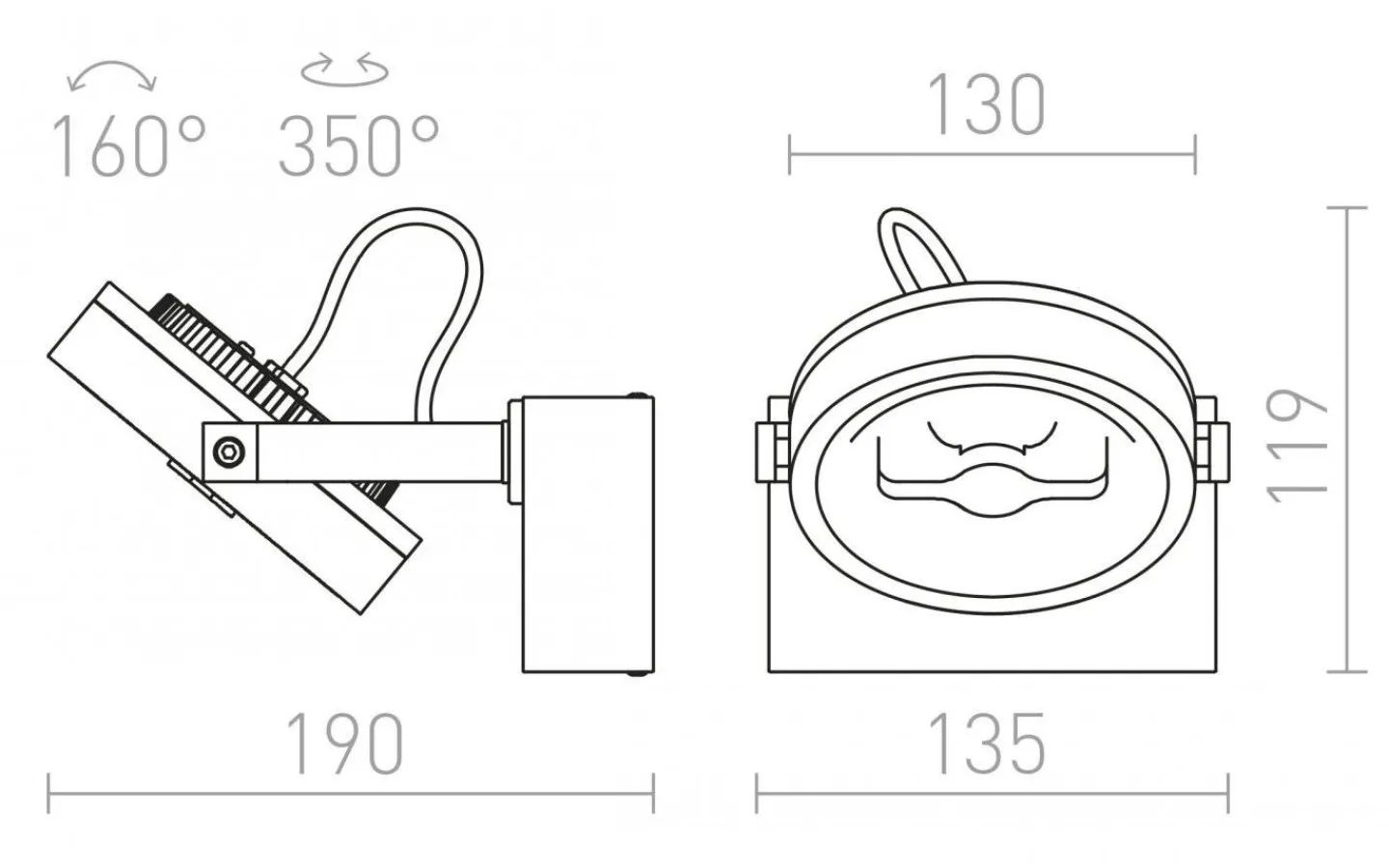 Takspot Med 1 Lampa<Rendl Kelly I Takspotlight Svart LED 12W 3000K