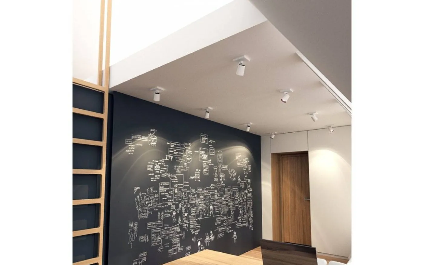 Kenny I Takspotlight 11cm Vit/Svart