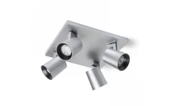 Takspot Med Minst 4 Lampor<Rendl Kenny LV Takspotlight 24cm Aluminium/Svart