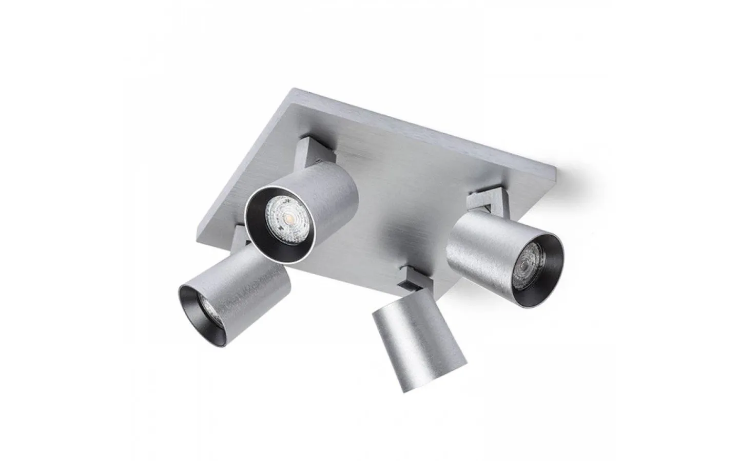 Takspot Med Minst 4 Lampor<Rendl Kenny LV Takspotlight 24cm Aluminium/Svart