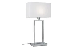 Cottex Kensington Bordslampa 51cm Krom/Vit* Vardagsrum|Sovrum